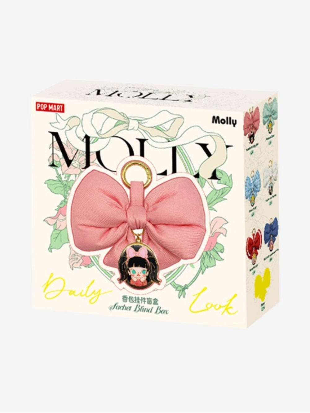 POP MART Molly Daily Look Scent Sachet Bow Keychain Charm - SWEET BABY - Picture 3 of 6